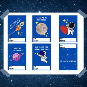 Space Astronaut Valentines Day Cards