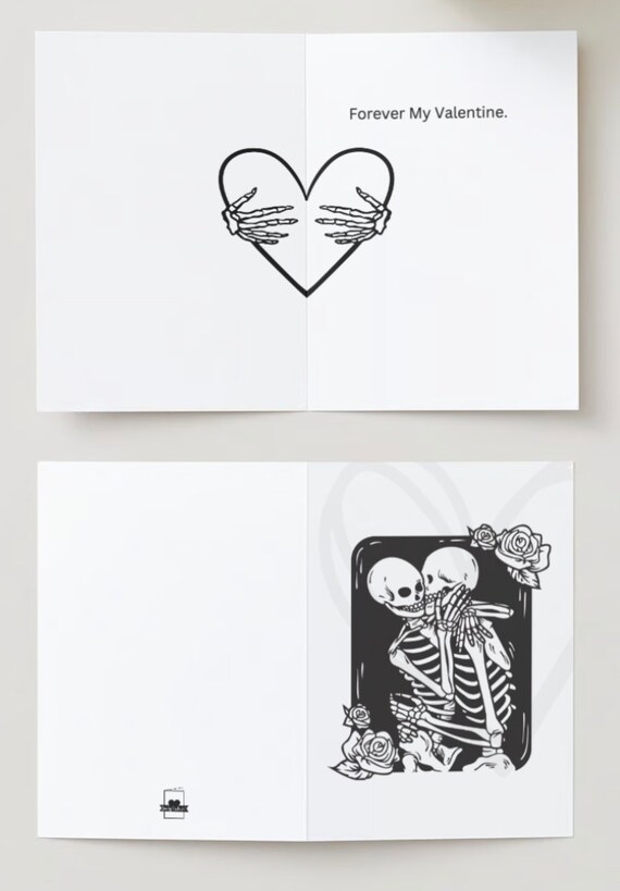 Skeleton Love Valentine's Day Card (5