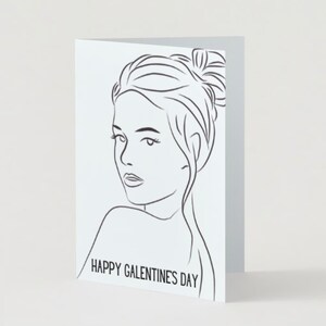 Cartão do Dia de Galentine Pour The Wine (5" por 7")