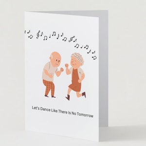 Karta rocznicowa Let's Dance (5" x 7")