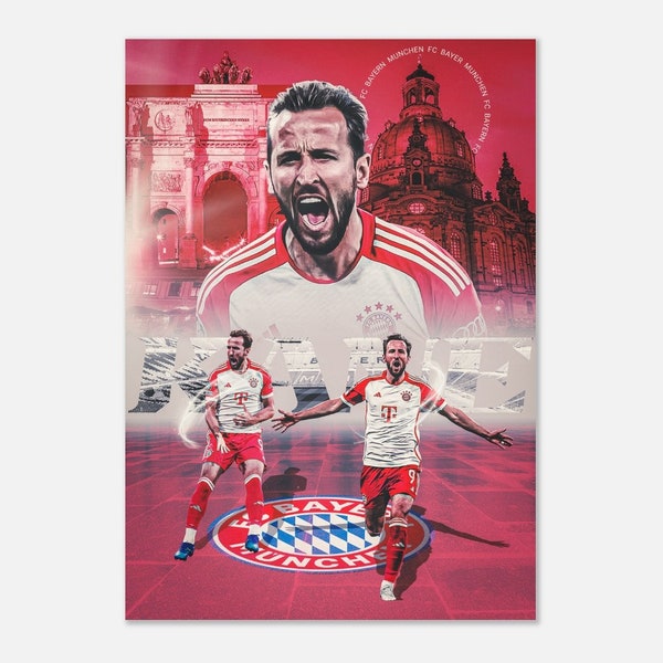 Harry Kane Bayern München Semi-Glossy Poster