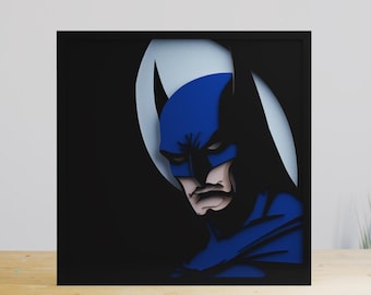 Black Hero SVG,Dxf-Laser cut files- 8 Multilayer Art Piece for Glowforge,Pdf for Handcut,Dwg,PDF,AI-Game hero Laser Cut Design