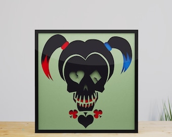 Girl Hero SVG,Dxf-Laser cut files- 6 Multilayer Art Piece for Glowforge,Pdf for Handcut,Dwg,PDF,AI-Girl hero Laser Cut Design