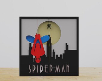 Red Hero SVG,Dxf-Laser cut files- 8 Multilayer Art Piece for Glowforge,Pdf for Handcut,Dwg,PDF,AI-Red Hero Laser Cut Design