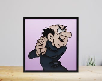 Gargi Hero SVG,Dxf-Laser cut files- 9 Multilayer Art Piece for Glowforge,Pdf for Handcut,Dwg,PDF,AI-Gargi hero Laser Cut Design