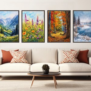 The Ethernal - Four Seasons - Watercolor Prints | Set of 4 | Seasons ...