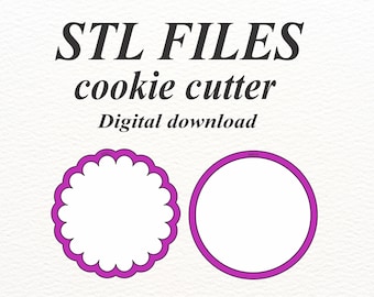 STL files cookie cutter/ Digital download