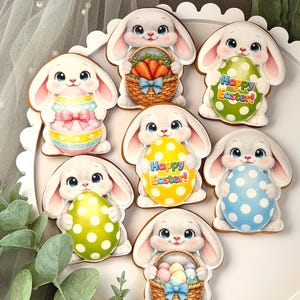 Easter Bunny Cookie Cutter STL File & 25 Matching PNG Designs (Digital Download)