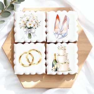 Hochzeit Clipart PNG | Hochzeit Clip Art | Champagner Luftballons Schwäne Torten Ringe | Essbares Bild druckbar | Digitaler Download