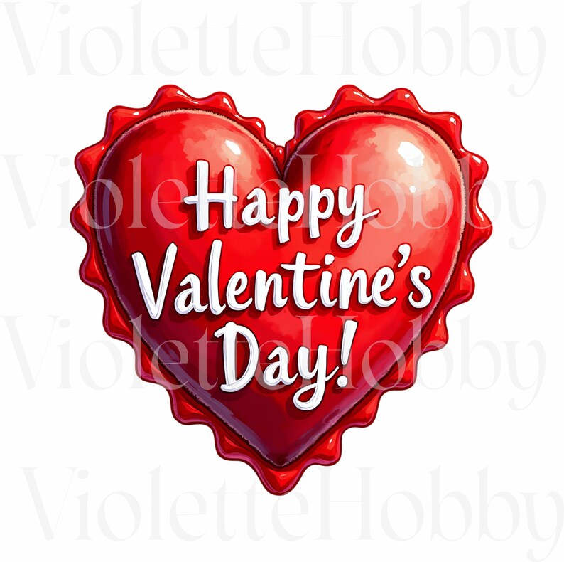 Valentine's Day Heart Clip Art Set - 14 PNG Love and Be Mine Graphics ...