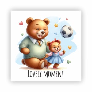 12 JPG/Fête des pères/Image/Heureux père/Amour/Félicitations pour papa/Famille/Carte de voeux/Aquarelle/Téléchargement numérique/Graphismes d'art mural