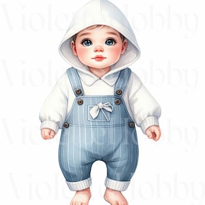 12 PNG|Pastell Blaue Clip Art Sammlung|Digitale Bilder zum Download|Babyparty Dekoration - Teddybär|Schaukelpferd Illustrationen