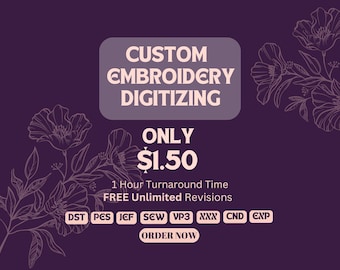 Digitalisering van borduurlogo voor hoeden, 3D-bladerdeeg, levertijd 1 uur