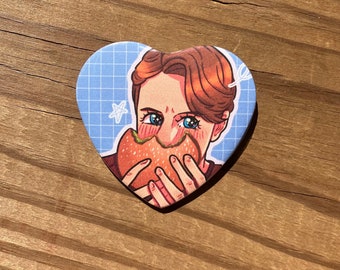 Jerma985 Burger Heart Pin/Button