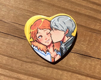P4 Souyo Heart Pin/Button