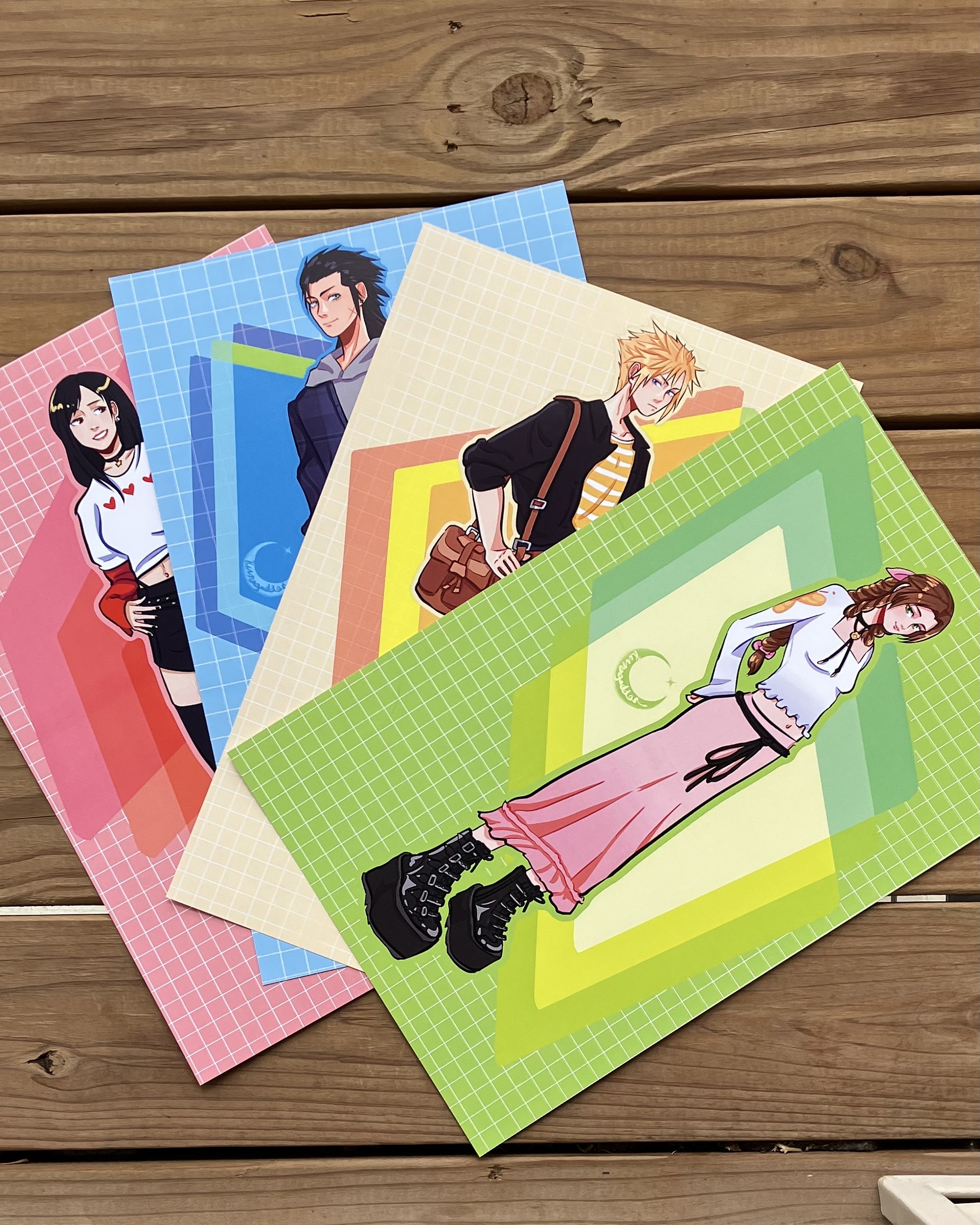 Final Fantasy 7 Character Prints - 11x17”