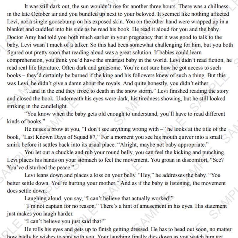 May include: A close-up of a book with the title "Last Known Days of Squad 87". The book is open and the text is visible. The book is being read aloud by a person to a baby.