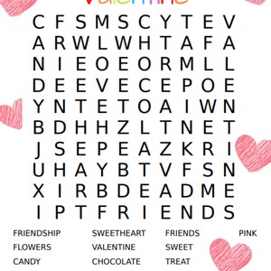 Valentine's Day Treat Bag Games for Kids - 3 Size Ready to Print - Etsy