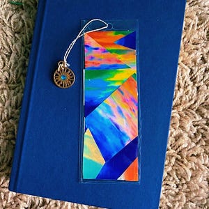 Vibrant Sunset Write-On Bookmark, Sunset Bookmark