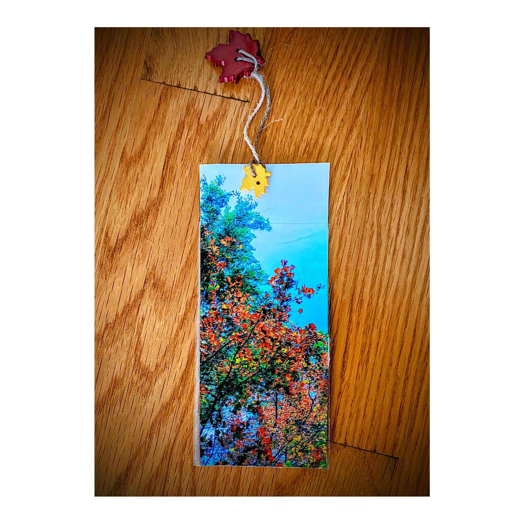 Autumn Leaves Write Inside Bookmark, Fall Write Inside Bookmark - Etsy