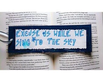 Twenty One Pilots Lyric Bookmark, Twenty One Pilots Glowing Eyes Lyric Bookmark