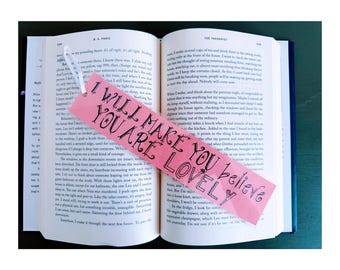 Twenty One Pilots “Lovely” Lyric Bookmark, Twenty One Pilots Bookmark