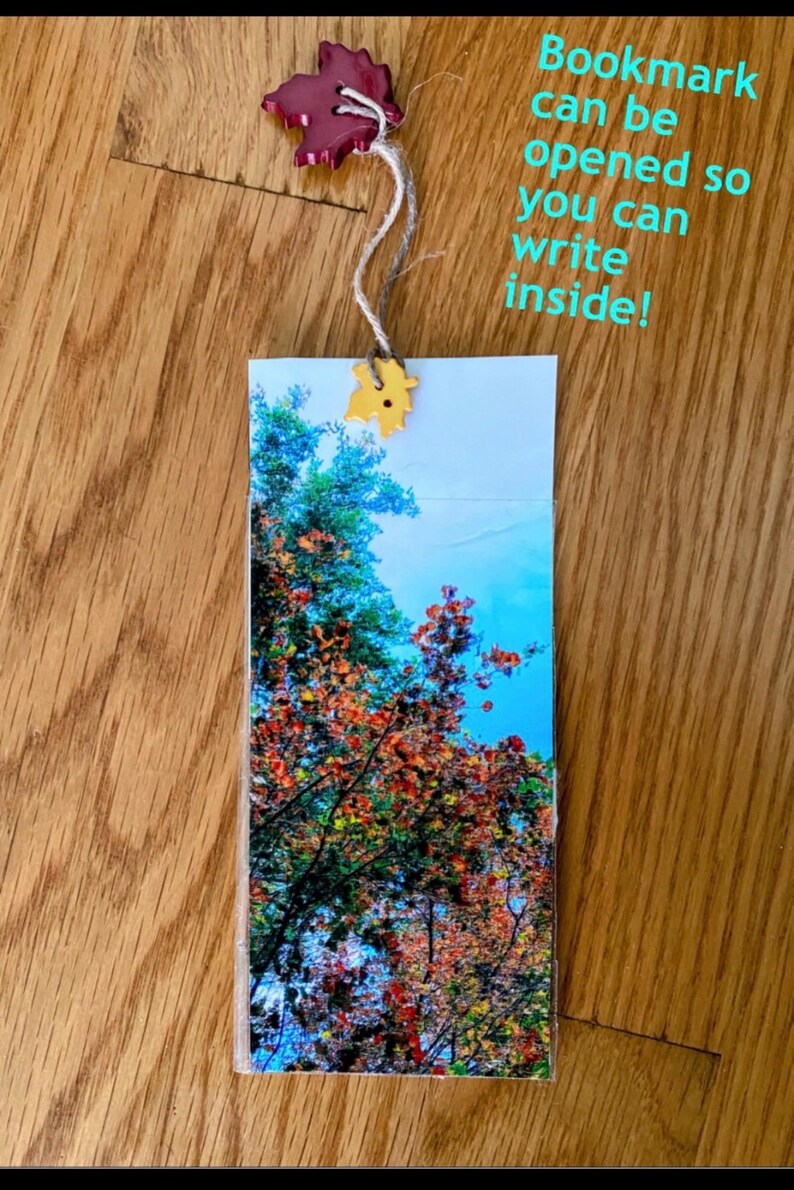 Autumn Leaves Write Inside Bookmark, Fall Write Inside Bookmark - Etsy