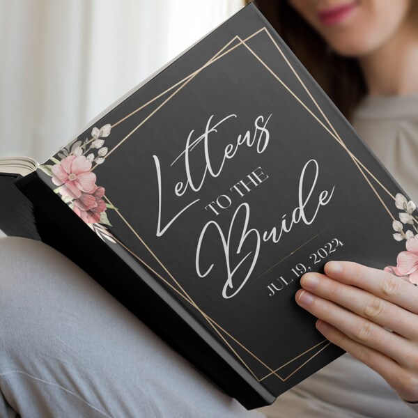 Letters to the bride book Bride Journal Hardcover Journal Matte Journal for Bride Letters for Bride Bridal Party Gift Idea bride personalize