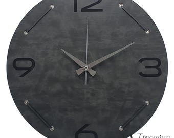 Personalized Leather Clock Gift, Unique Wall Clocks, Big Ben Wall Clock, Oversized Clock, Design Wall Clock, Luxury Gift, Modern Wall Clock
