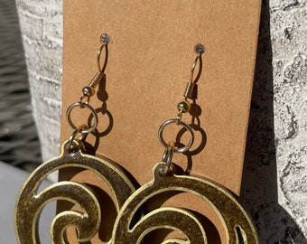 Gold Spiral Earrings!