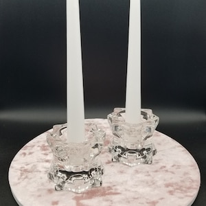 Mikasa Sparkling Star Tapered  or Votive Candle Holders