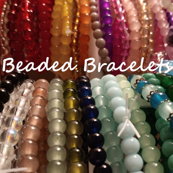 Glass Bead Bracelet (single)