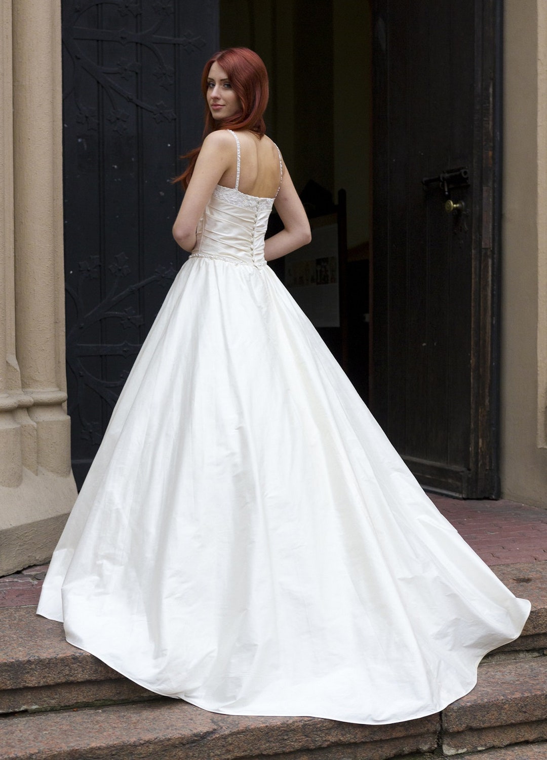 Detachable Wedding Overskirt – Taffeta Maxi Skirt