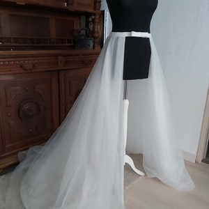 Hochzeit langer Tüll Überrock, separater Hochzeit Tüll Überrock, Tüll Überrock, Hochzeitsrock nach Maß