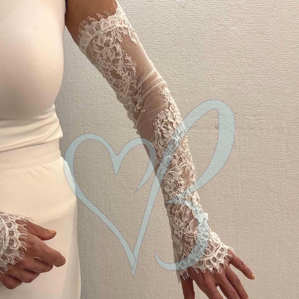 Long White Dress Gloves - Etsy