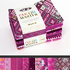 Vibrant Violet Half Yard Bundle by Art Gallery Fabrics