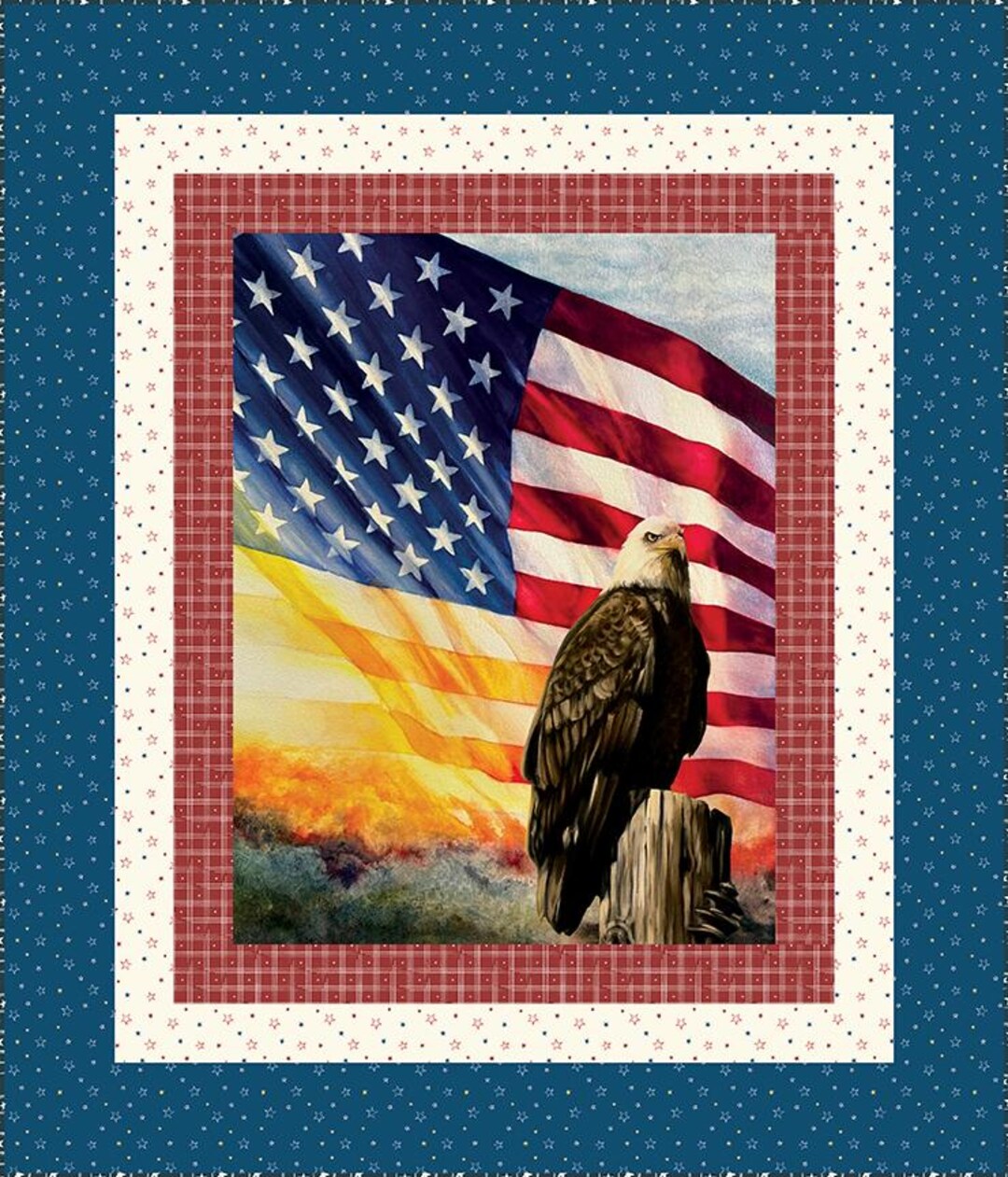 American Honor Panel Quilt Kit by Riley Blake Designs - Etsy