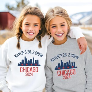 Chicago Marathon Support Crew Youth Sweatshirt, Chicago Marathon, Family Marathon Crew Shirt, Marathon Gift, Marathoner Gift, Chicago Runner