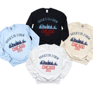 Chicago Marathon Support Crew Sweatshirt, Chicago Marathon, Chicago Half Marathon, Chicago Family Marathon Crew Shirt, Chicago Runner Shirt