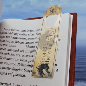 Tairn Should I get the Wingleader Fourth Wing Bookmark, 4th Wing Merch Book Lovers, Dragon Page Marker, Bookish Gift Women Readers,