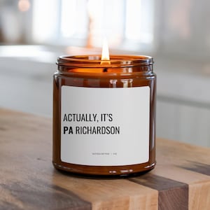 Personalized PA School Graduation Candle Gift, Physician Assistant Graduation Gift, PA Graduate Gift, Physician Assistant Student Graduation