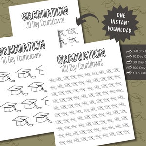 Graduation Countdown Printable, Graduation Ceremony, High School ...
