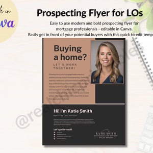 Mortgage Broker Prospecting Flyer Mortgage Loan Officer Introduction Flyer for Potential Borrowers Loan Officer Intro Flyer New Buyers