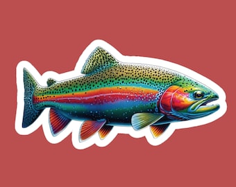 Rainbow Trout - Kiss-Cut Vinyl Decal