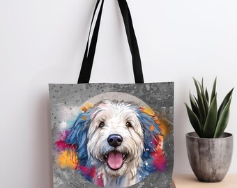 Sheepdog-tygväska: Färgglad present till hundälskare
