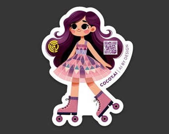 Magenta on roller skates