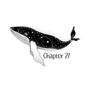 himmlischer Sternenwal | personalisierte Buchgrafiken | Kapitelnummer Set | Romane & ebooks | indie Autoren | erschienen und im Eigenverlag