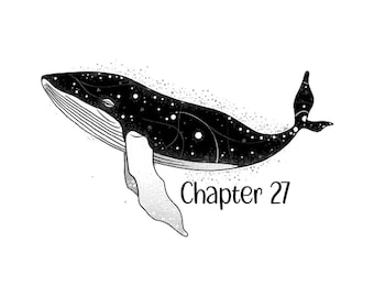 Starry Whale Chapter Graphics: Personalized Book Art (Digital Download)