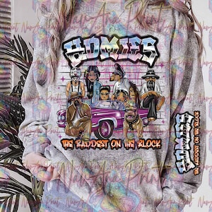 Homies the Baddest On The Block, Low Rider, Old School DTF Transfers