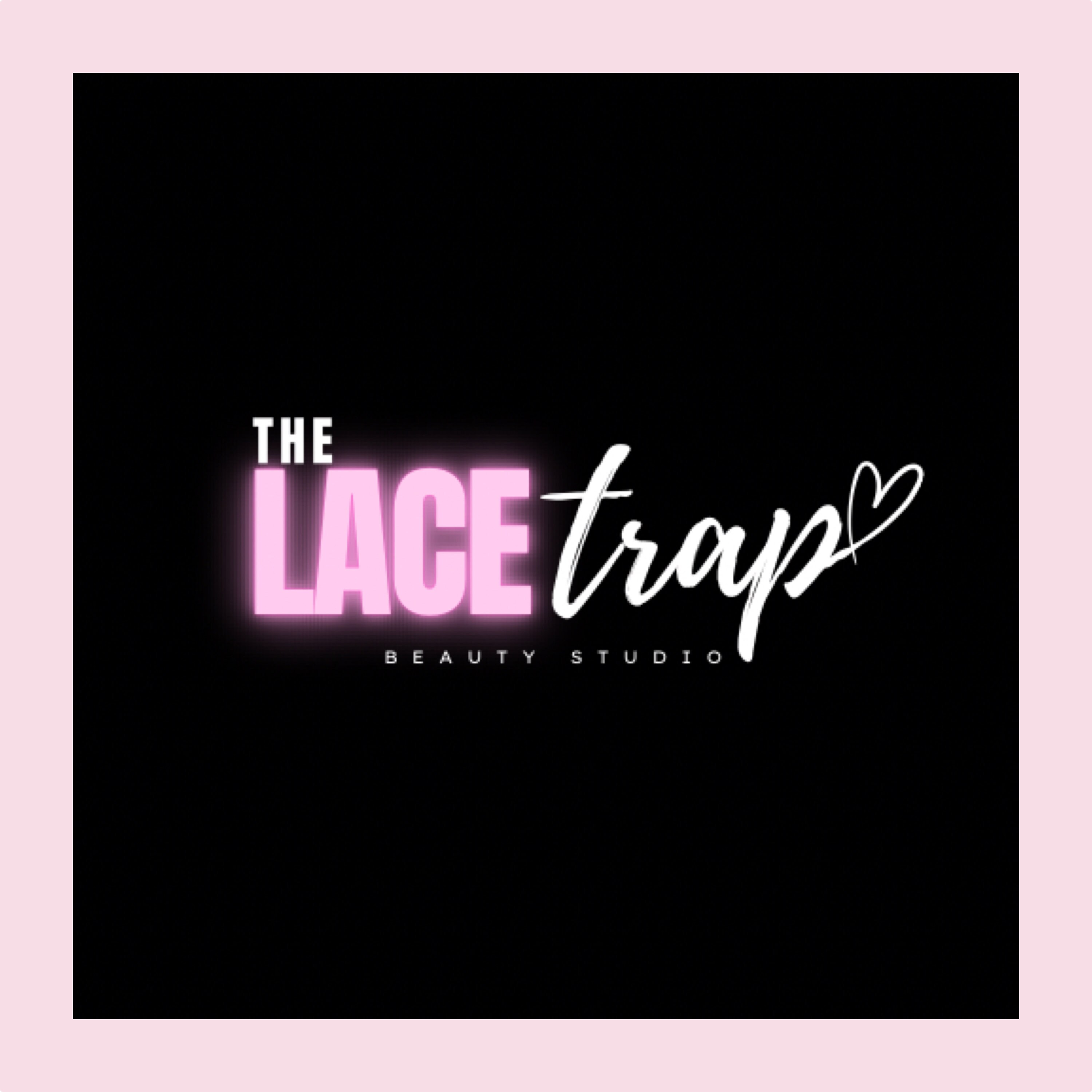 Pink Beauty Logo, DIY Pink Logo Set, Neon Pink, Hair Branding, Lash